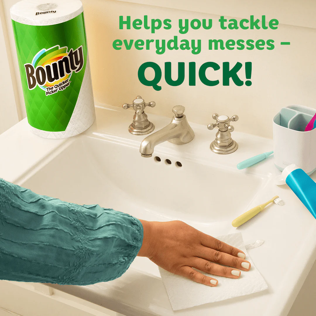 Bounty Select-a-Size Paper Towels, 8 Triple Rolls, White