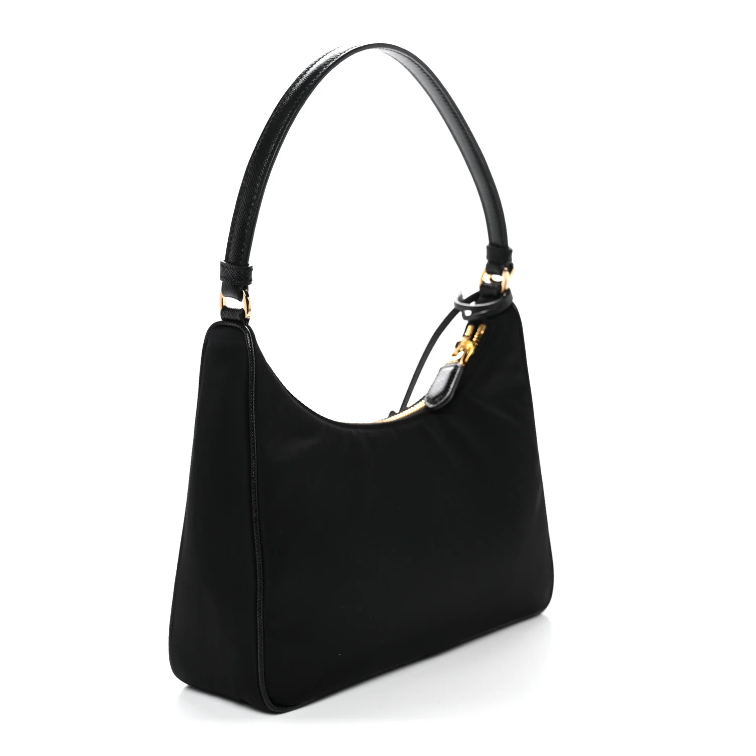 Tessuto Nylon Saffiano Mini Re-Edition 2005 Bag Black