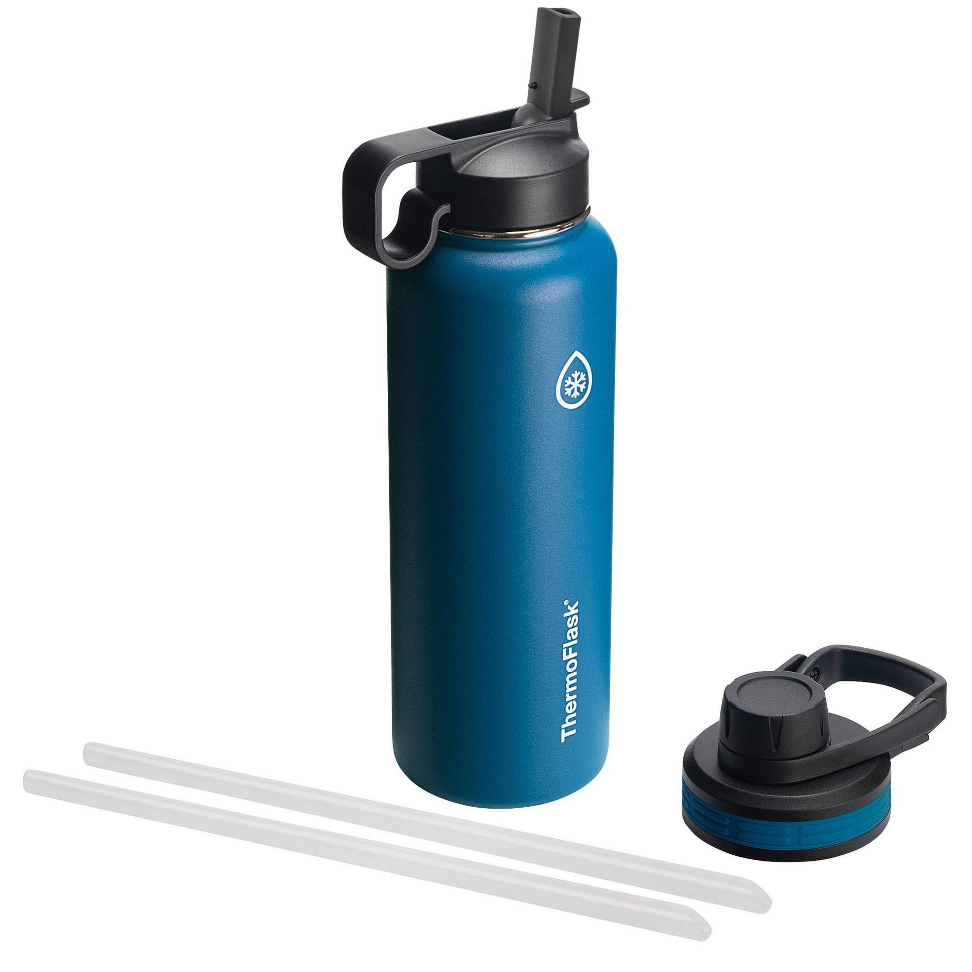 Thermoflask Double Stainless Steel Insulated Water Bottle 40 oz Cobalt