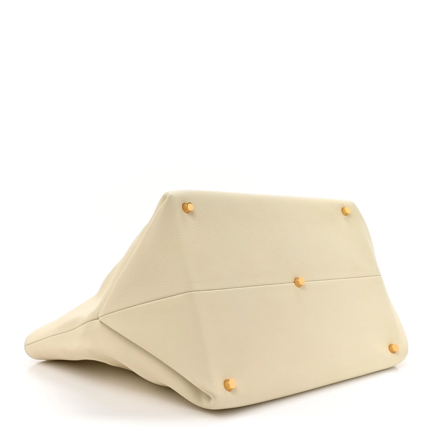 Pebbled Calfskin Medium Amelia Tote Ivory