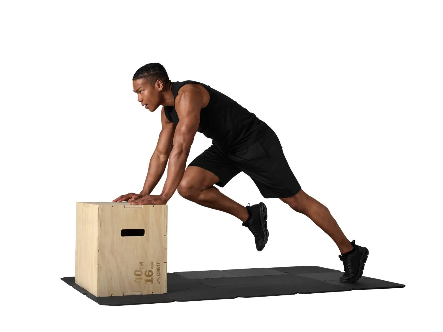 CRIVIT Bote de saut pliomtrique en bois