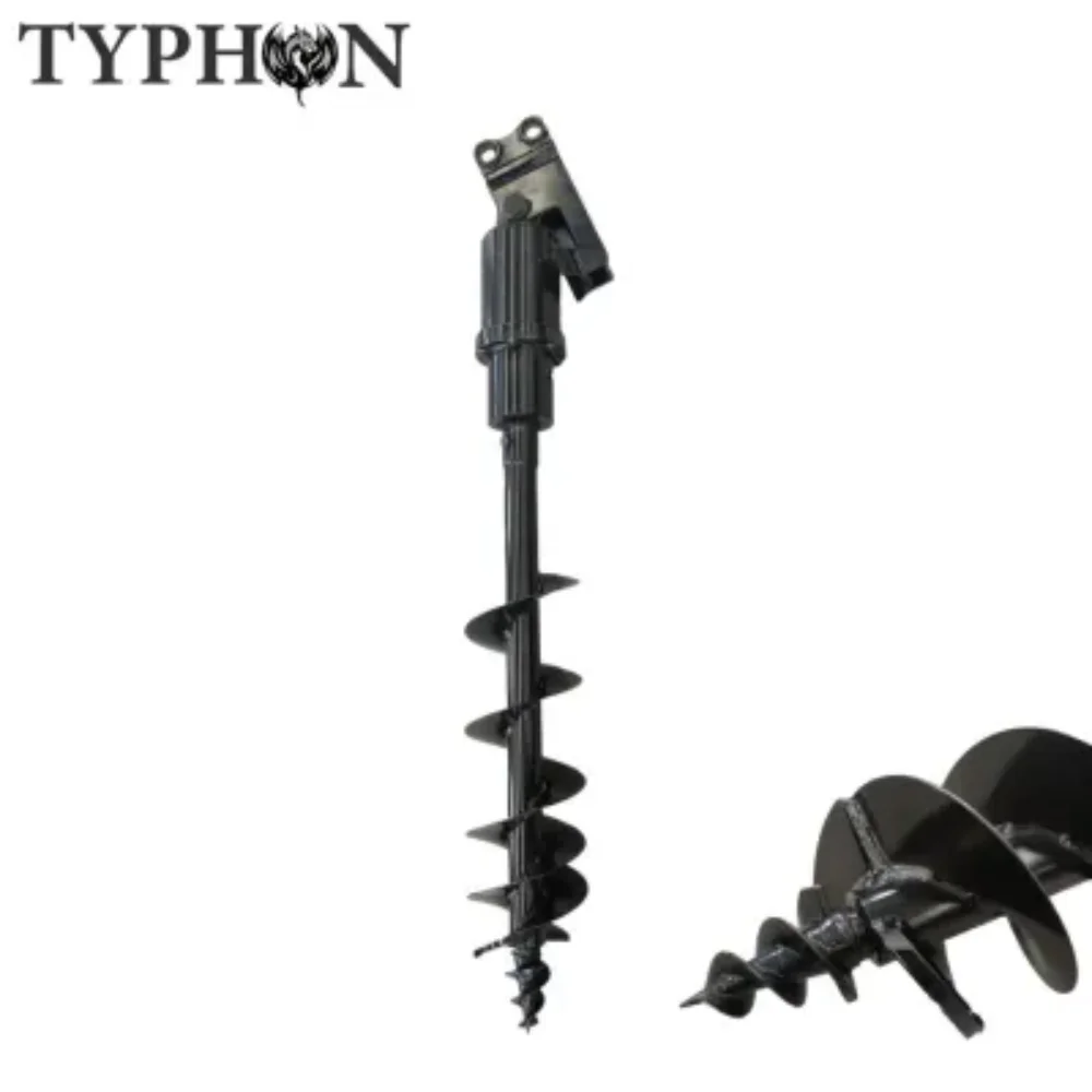 10-in-1 Mini Excavator Attachment Bundle �C Quick Coupler, Buckets, Rake, Ripper, Auger, Grapple, Tilt Bucket Hydraulic Hammer �C Fits 0.6�C2 Ton Excavators, Heavy-Duty Tools Kit - Image 3