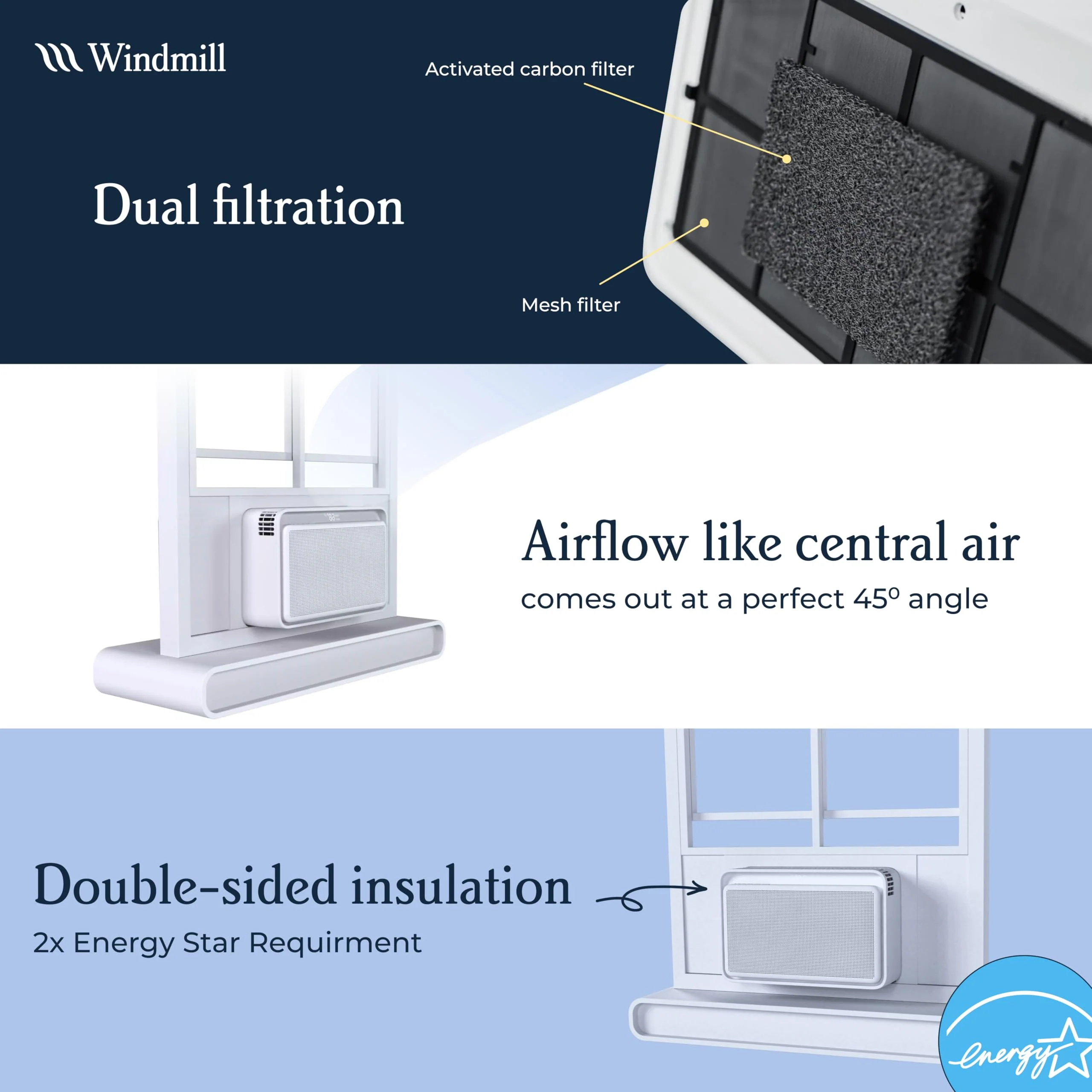 Windmill 8.000 BTU Modern Air Conditioner