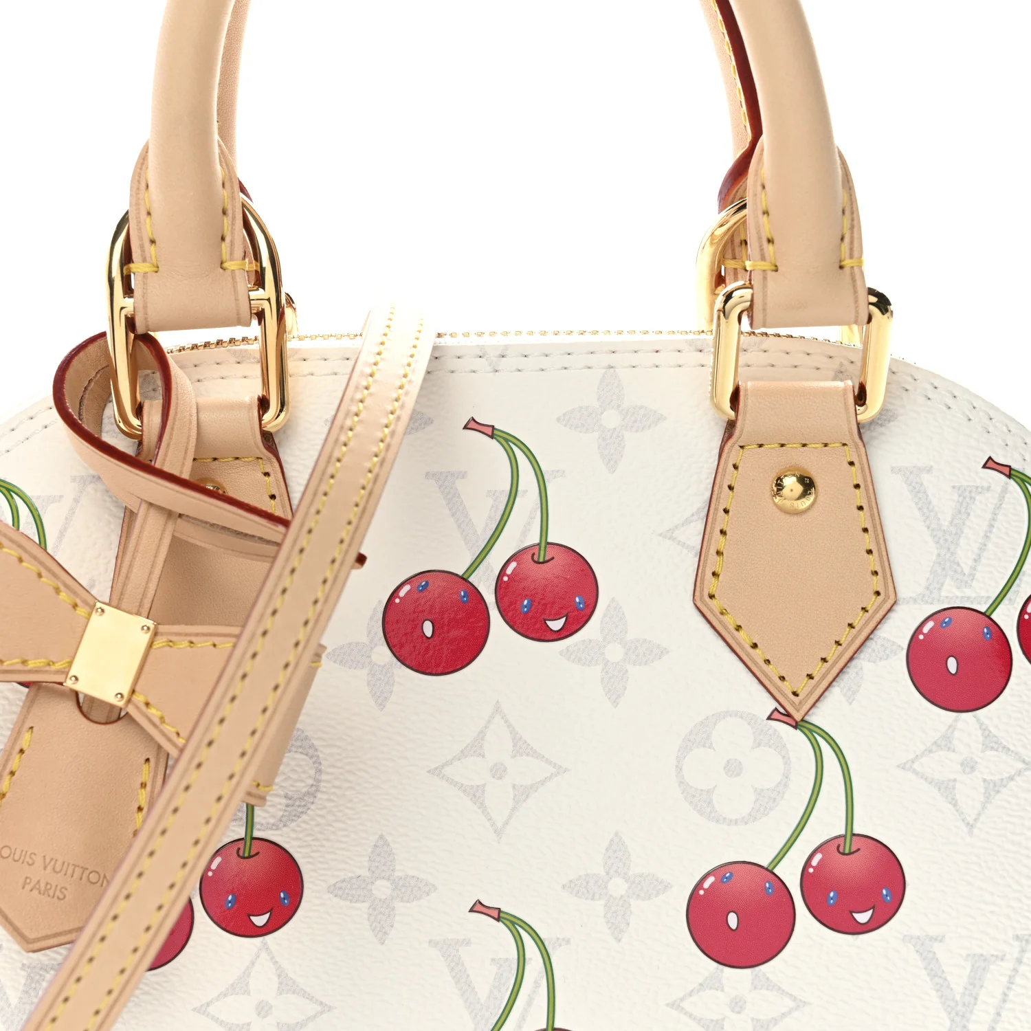 LV X TM Monogram Cerises Alma BB White