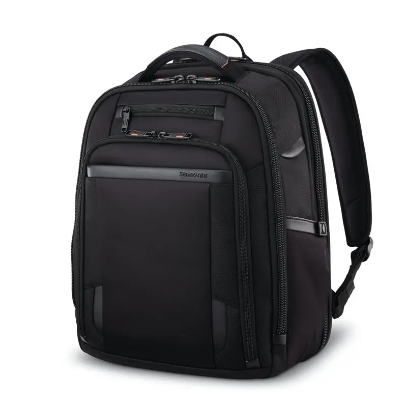 Black Pro Standard Backpack Business Bags | 5396-UTBVI - SAMSONITE OUTLET