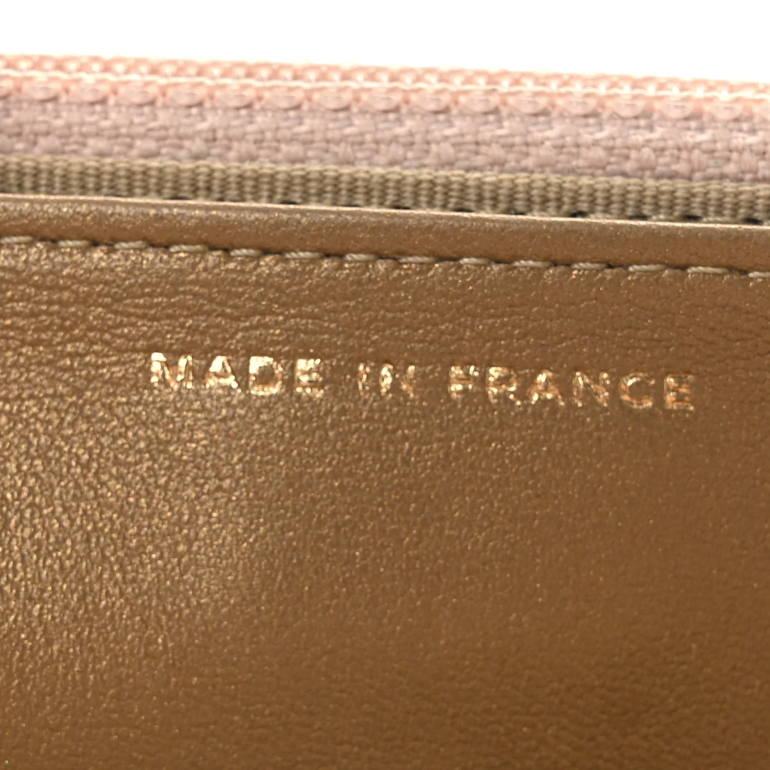 Lambskin Quilted CC Pearl Crush Wallet on Chain WOC Light Pink