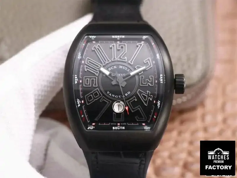 Franck Muller Vanguard V 45 SC DT TT NR BR TT ZF Factory Black Dial