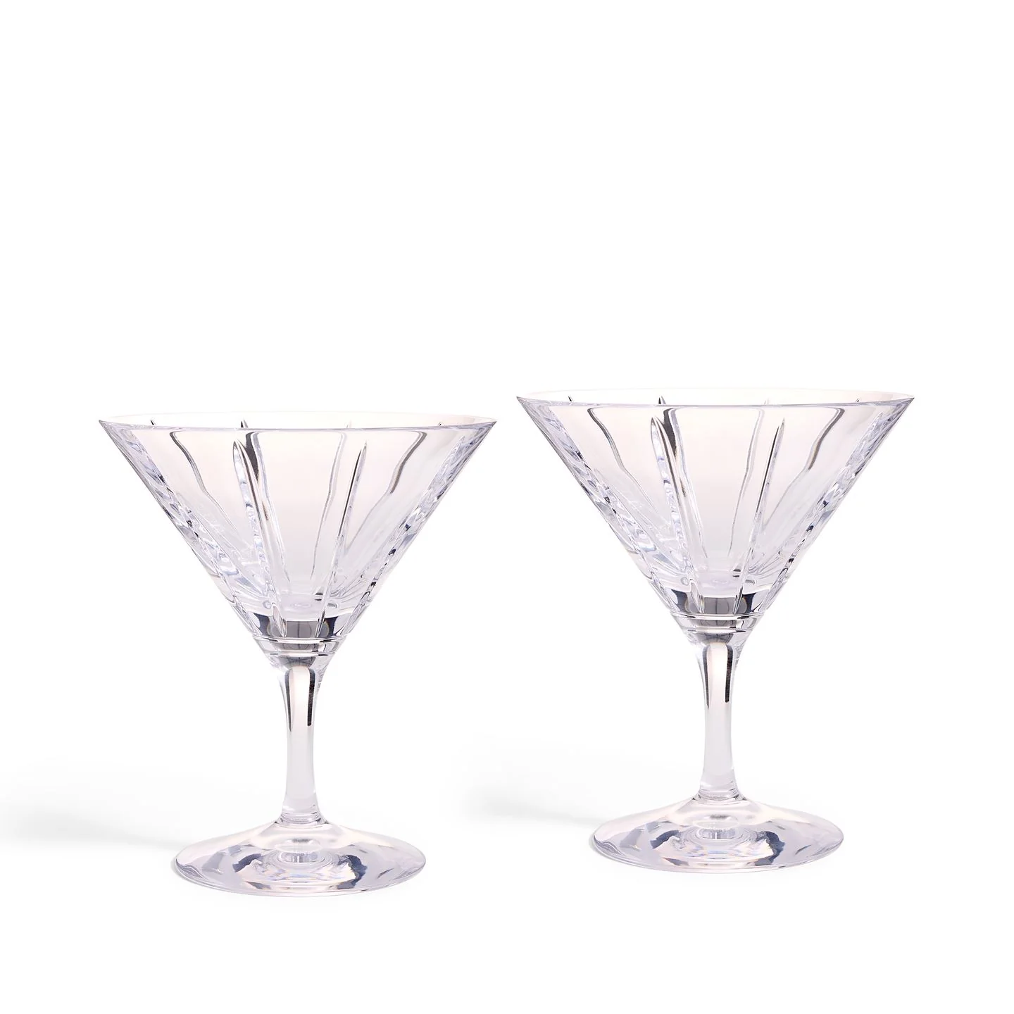Vera Wang Luxe Graphite Small Martini Glass Set of 2