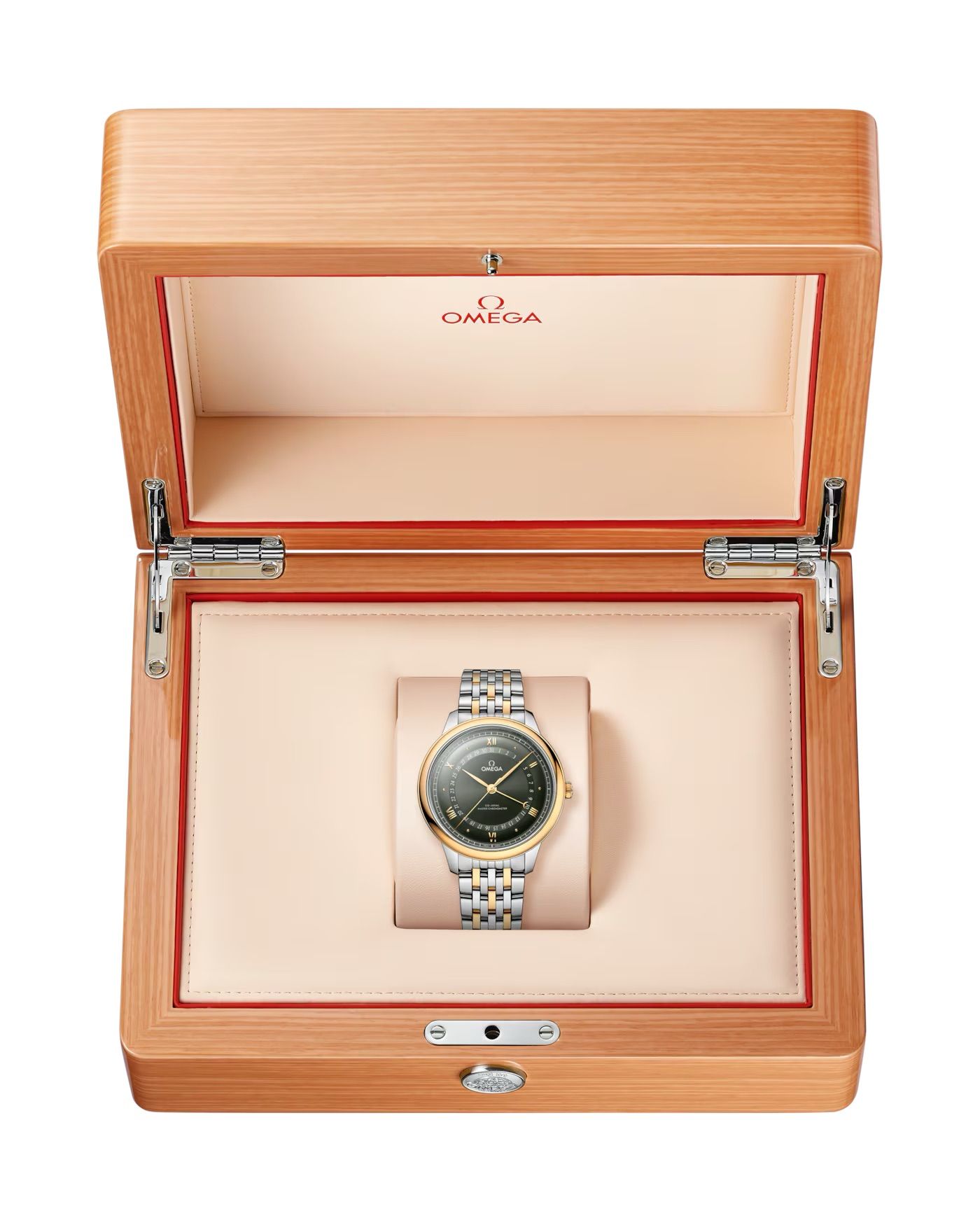 2025 Omega 434.20.42.22.10.001 De Ville Prestige 42mm Steel and Yellow Gold on Bracelet