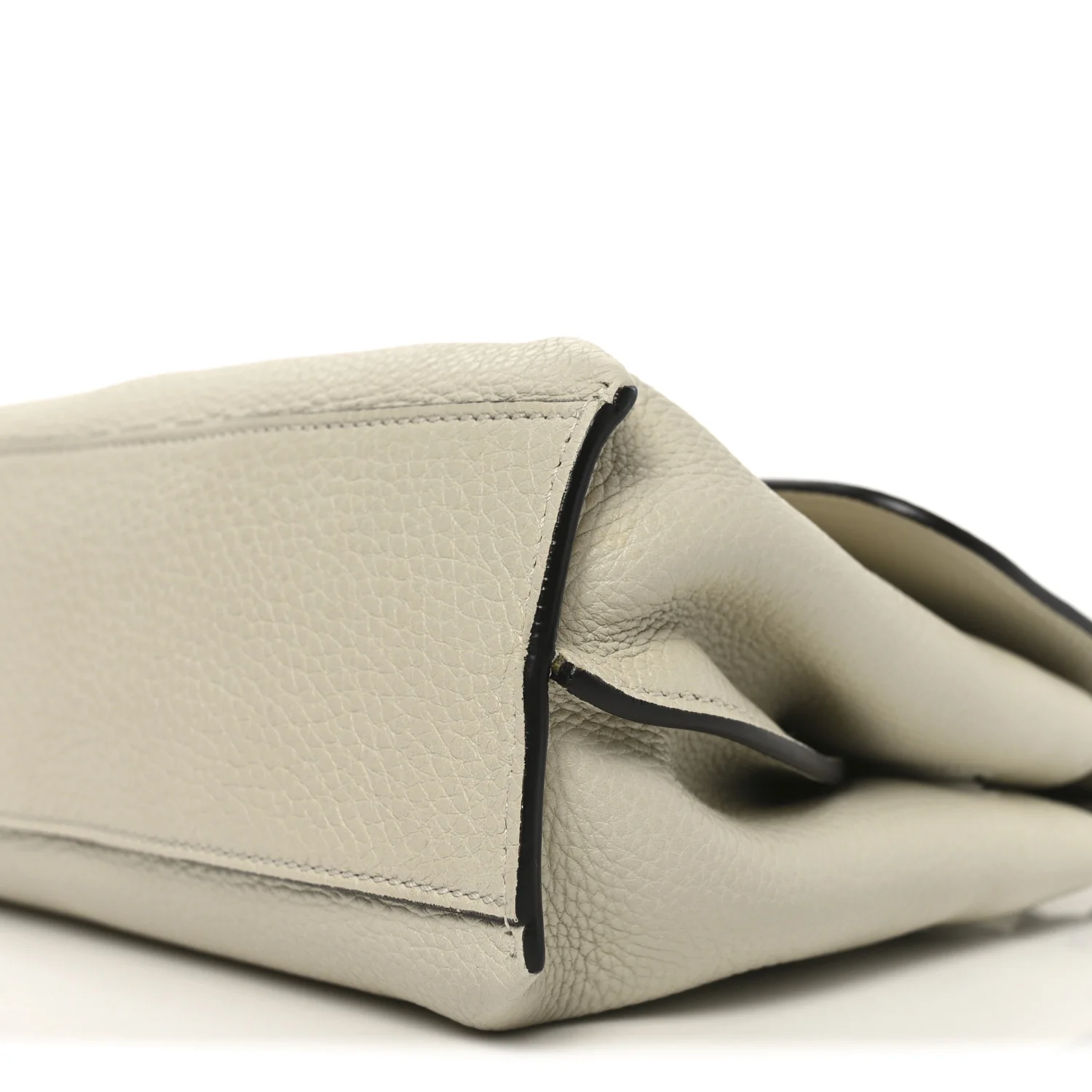 Cellarius Calfskin Small Bamboo Daily Top Handle Bag Mystic White