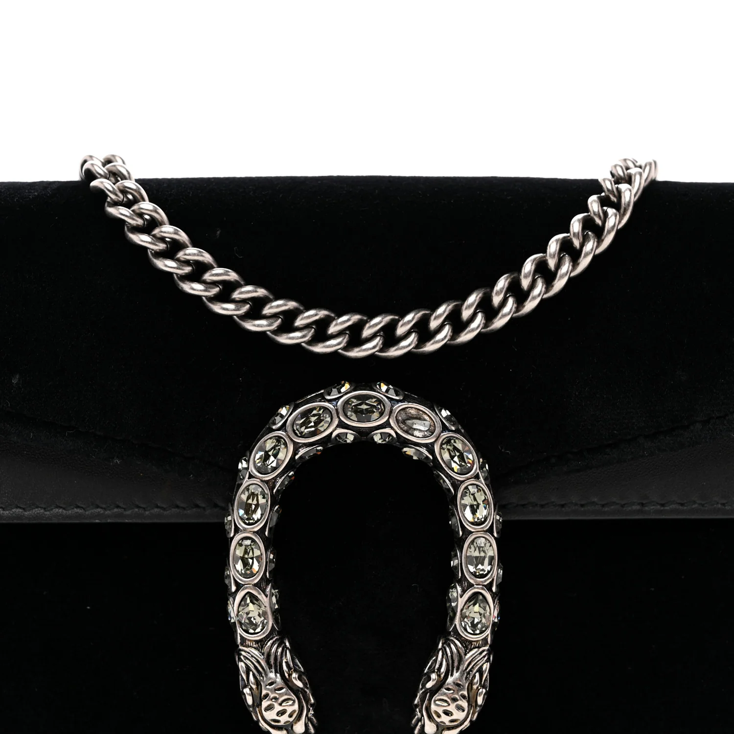 Suede Super Mini Dionysus Shoulder Bag Black