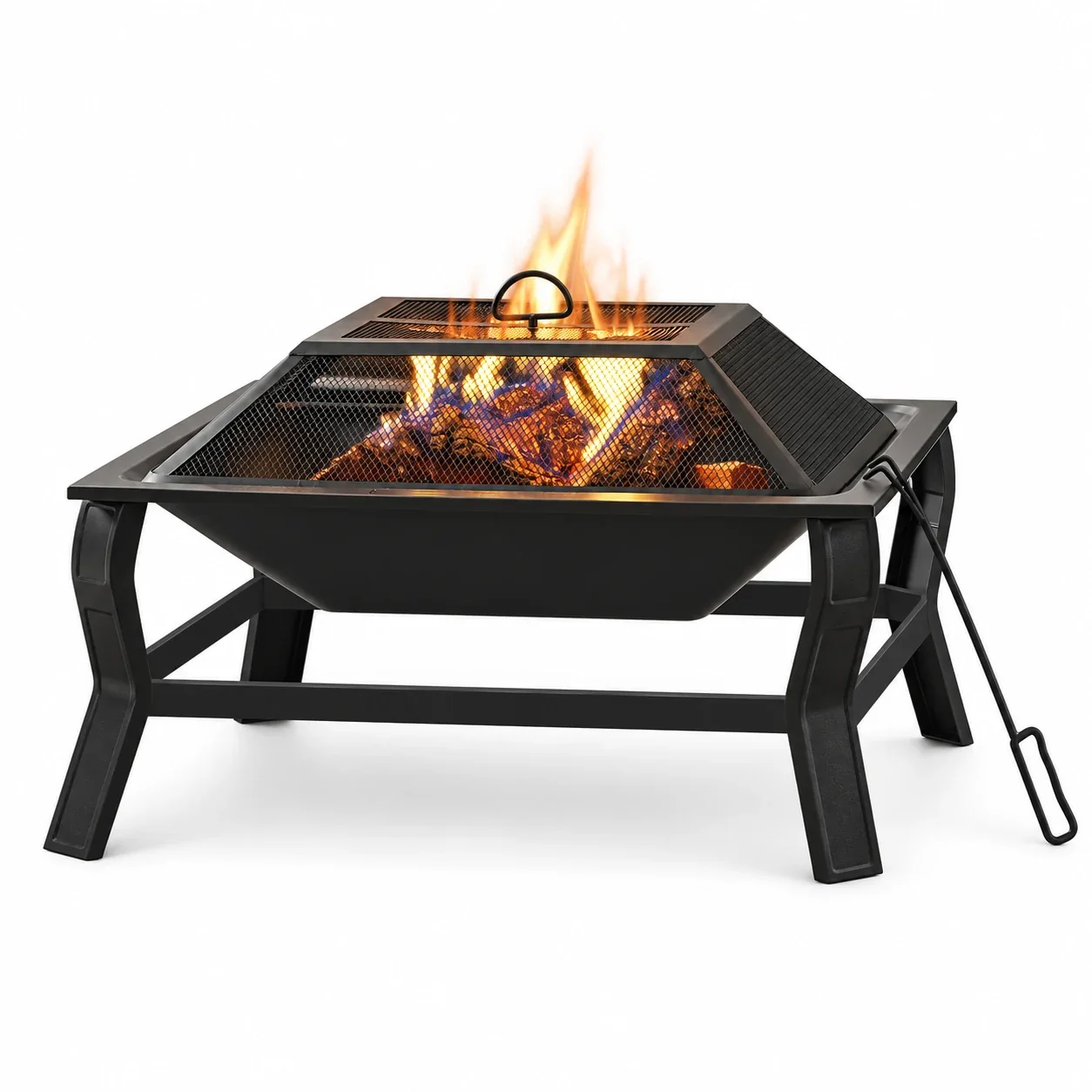 Mainstays 30 in. Square Steel Fire Pit