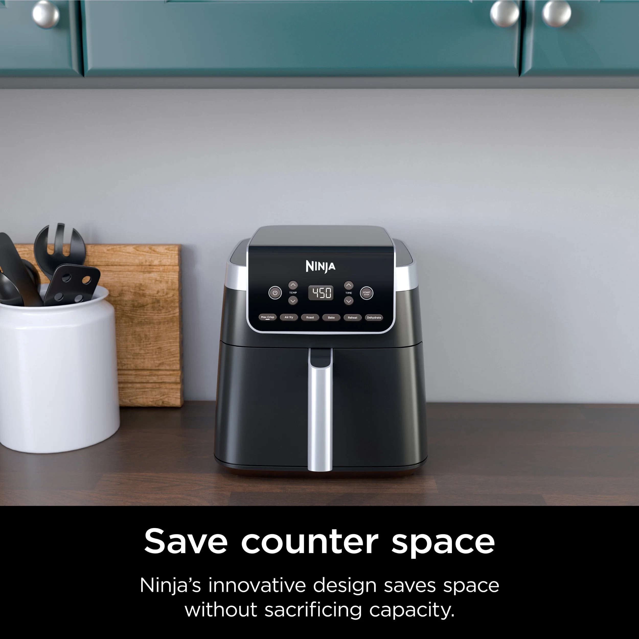 Ninja Air Fryer Pro XL 6 - in - 1 with 6.5 QT Capacity, Max Crisp, Air Fry, Air Roast, Bake, Reheat, Dehydrate