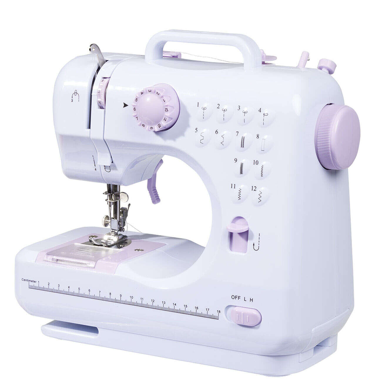 Machine à coudre Homday à éclairage LED