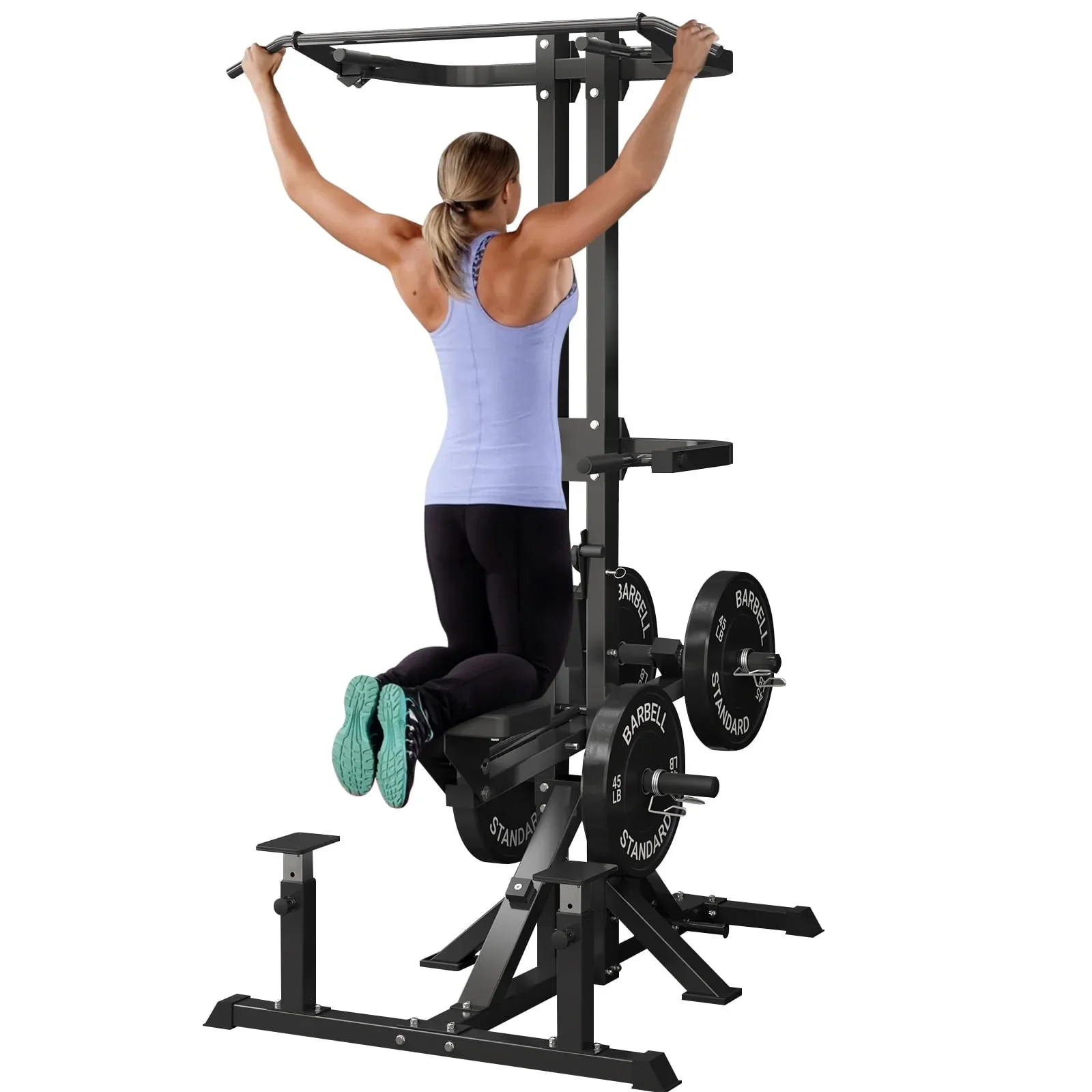 Syedee Assisted Pull up/ Dip machine, Plate-Loaded Machine with 800LBS Capacity, Dip Station for Strength Training.