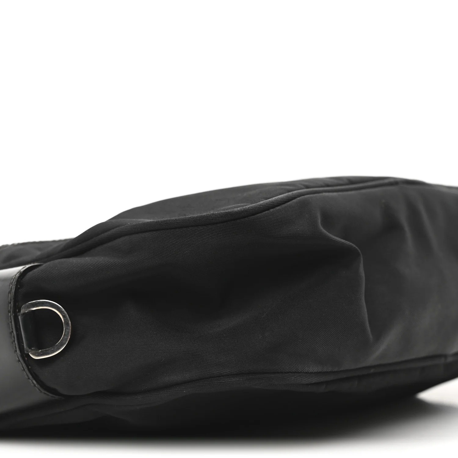 Tessuto Nylon Triangle Shoulder Bag Black