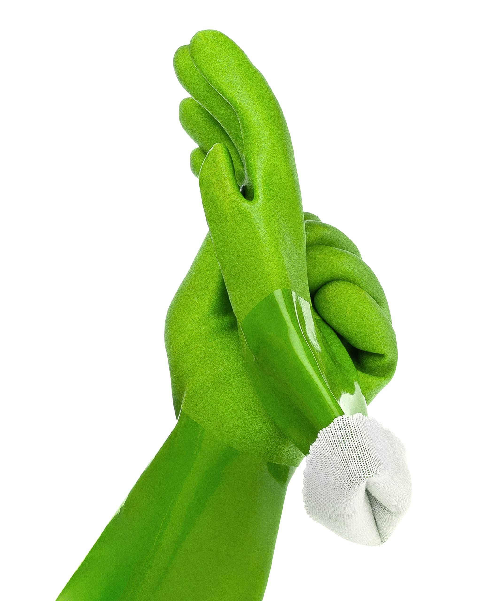 kitchen-star True Blues Medium Green Ultimate Household Gloves