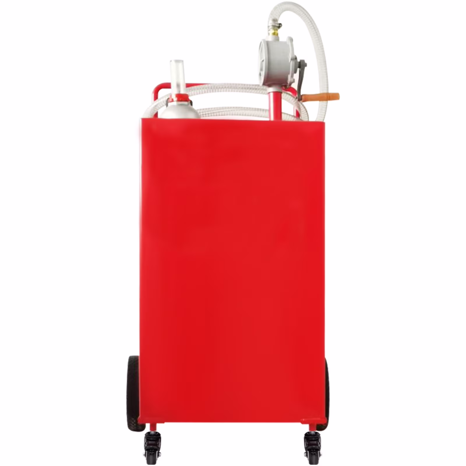 30 Gallon Gasoline Diesel Fuel Container Manuel Transfer Pump Red