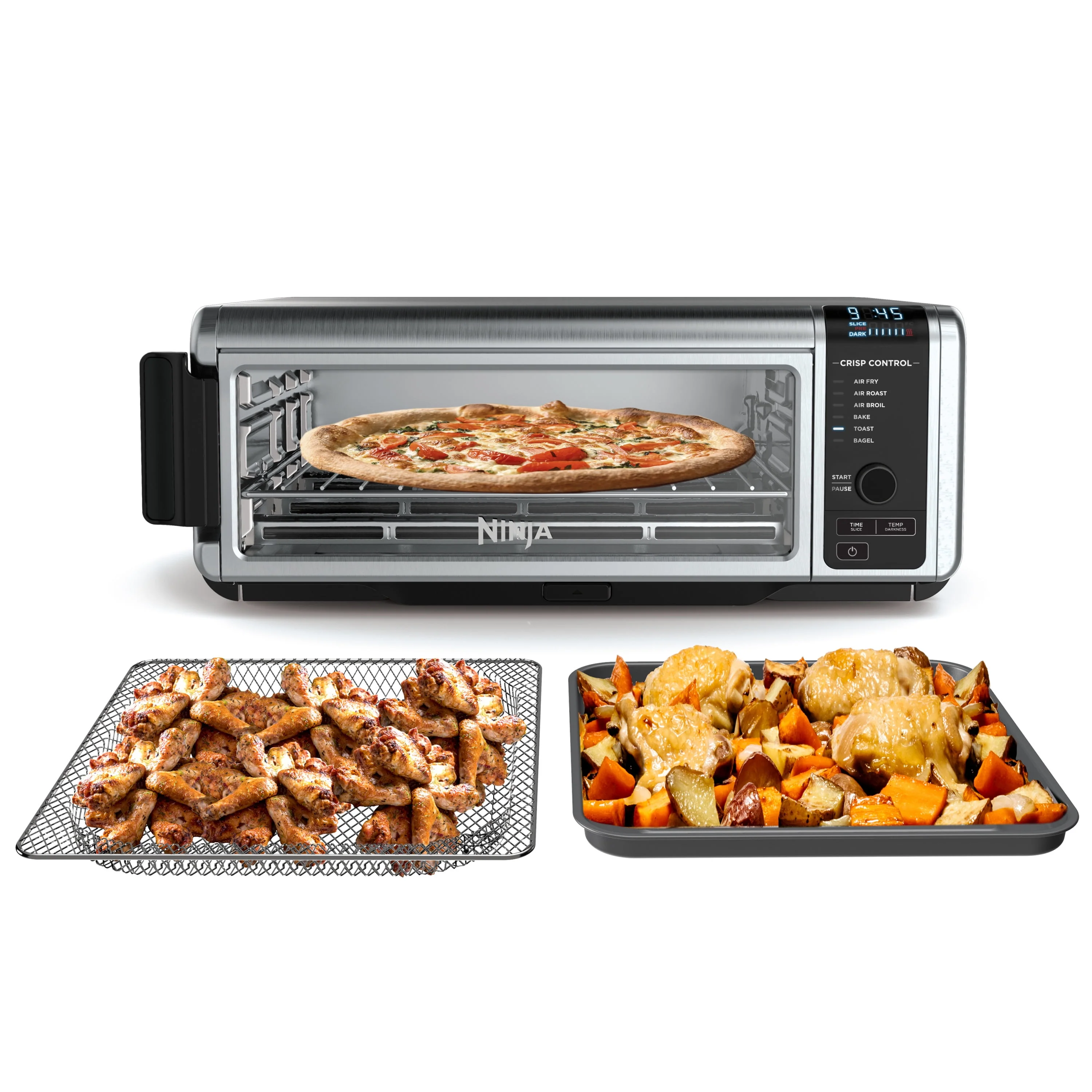 Ninja Foodi 6 - in - 1 Digital Air Fry, Large Toaster Oven, Flip - Away, SP080