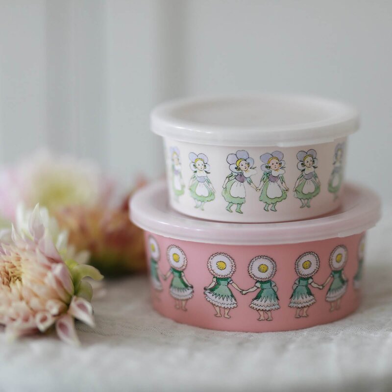 Elsa Beskow snackboks 2 stk Blomsterfesten