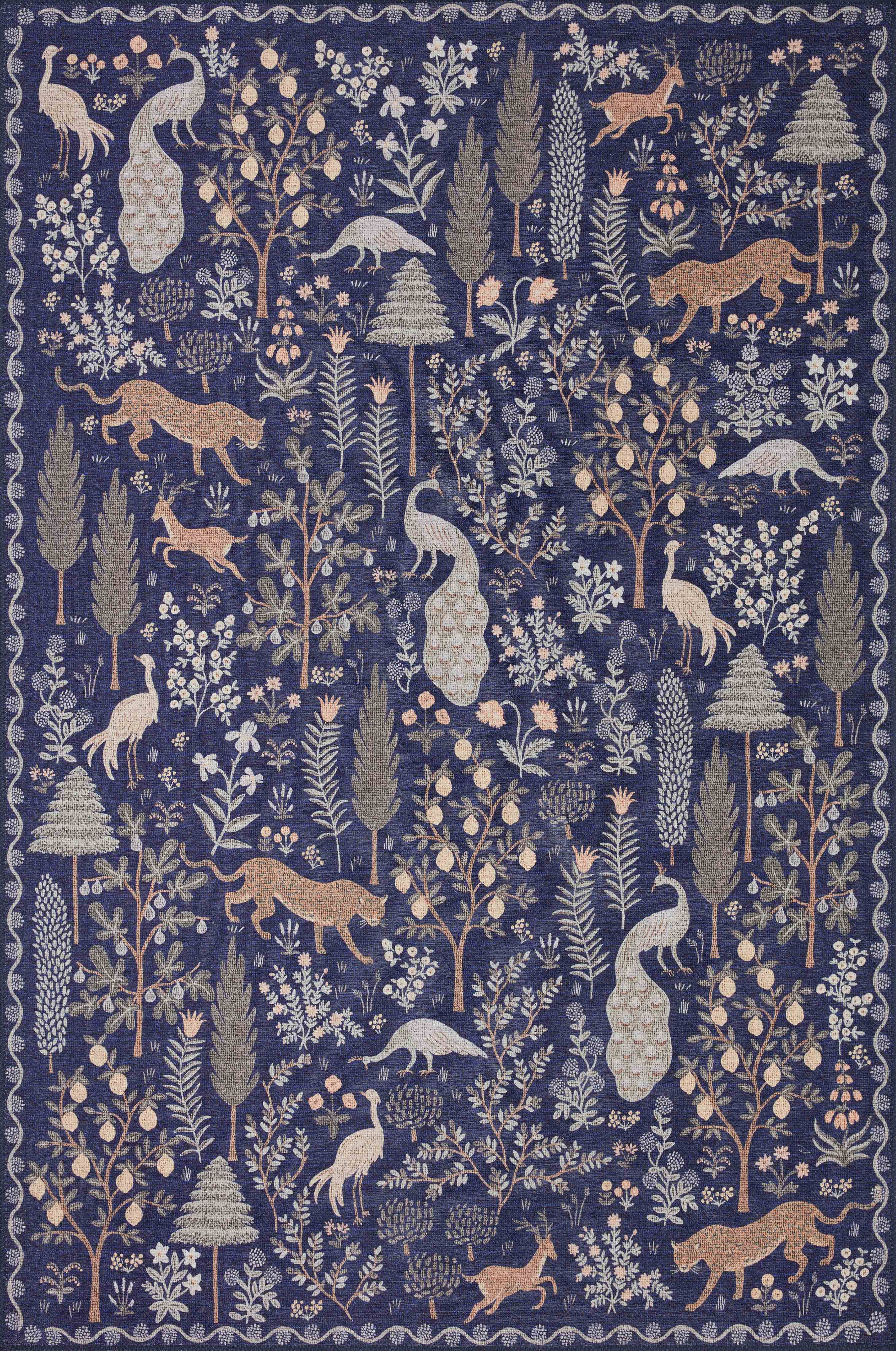 Menagerie Navy & Multi Rug 18