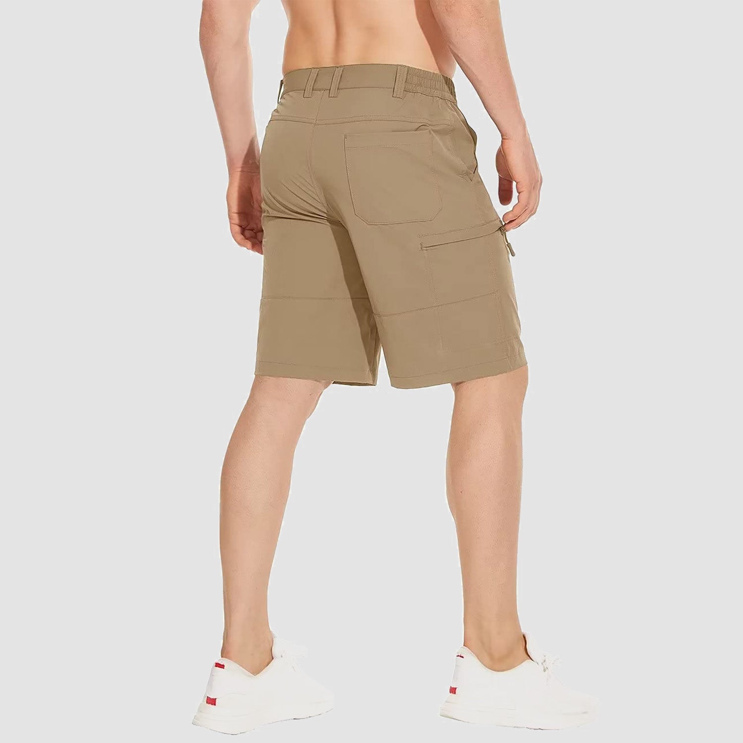 Short de randonnée pour homme, 5 poches, imperméable, en tissu ripstop à séchage rapide, idéal pour les activités de plein air.
