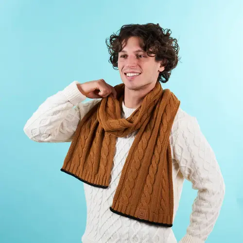 Écharpe Creamy Gin Marron