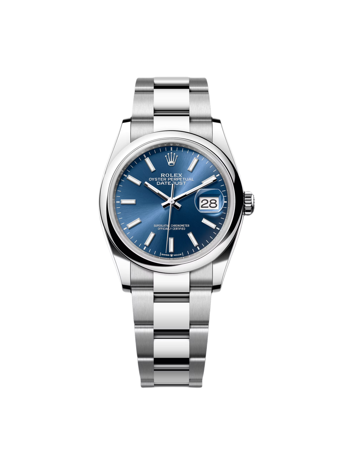 【Super Clone】RLX  Datejust 36mm 126200 Stainless Steel Blue Dial Oyster Watch