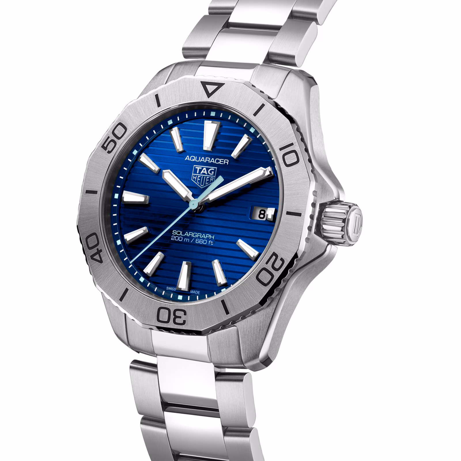 【Super Clone】TAG Heuer Aquaracer Professional 200 Solargraph 40mm Mens Watch Blue WBP1113.BA0000