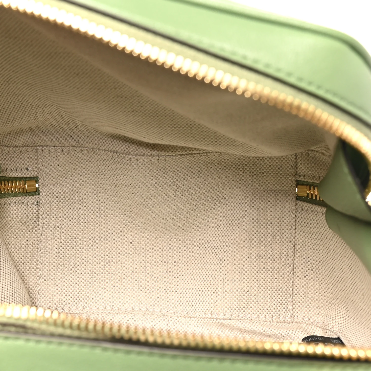 Sakai Be Green Calfskin Diagonal Stitched Small Blondie Shoulder Bag Light Green