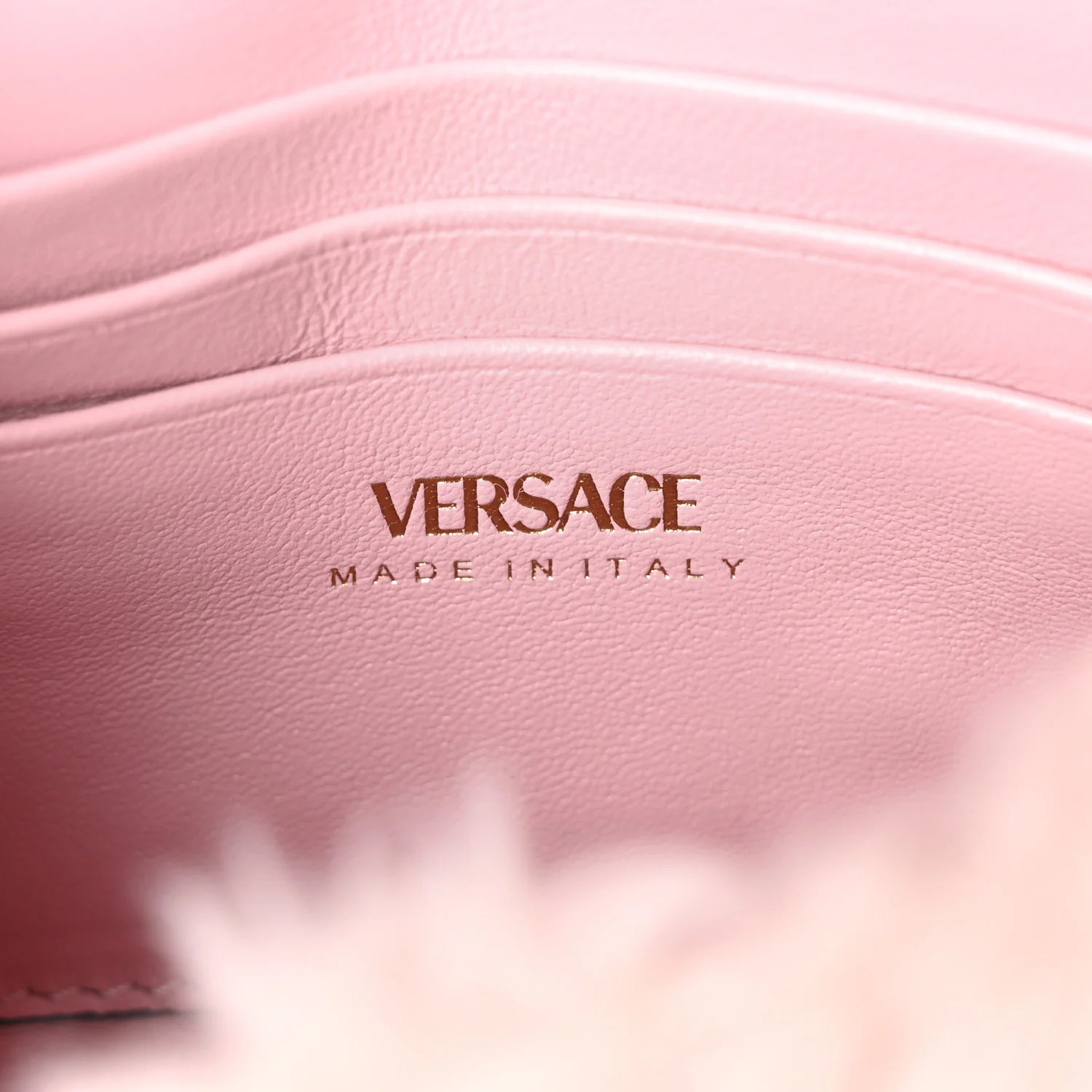Faux Fur Quilted Virtus V Mini Chain Flap Shoulder Bag English Rose