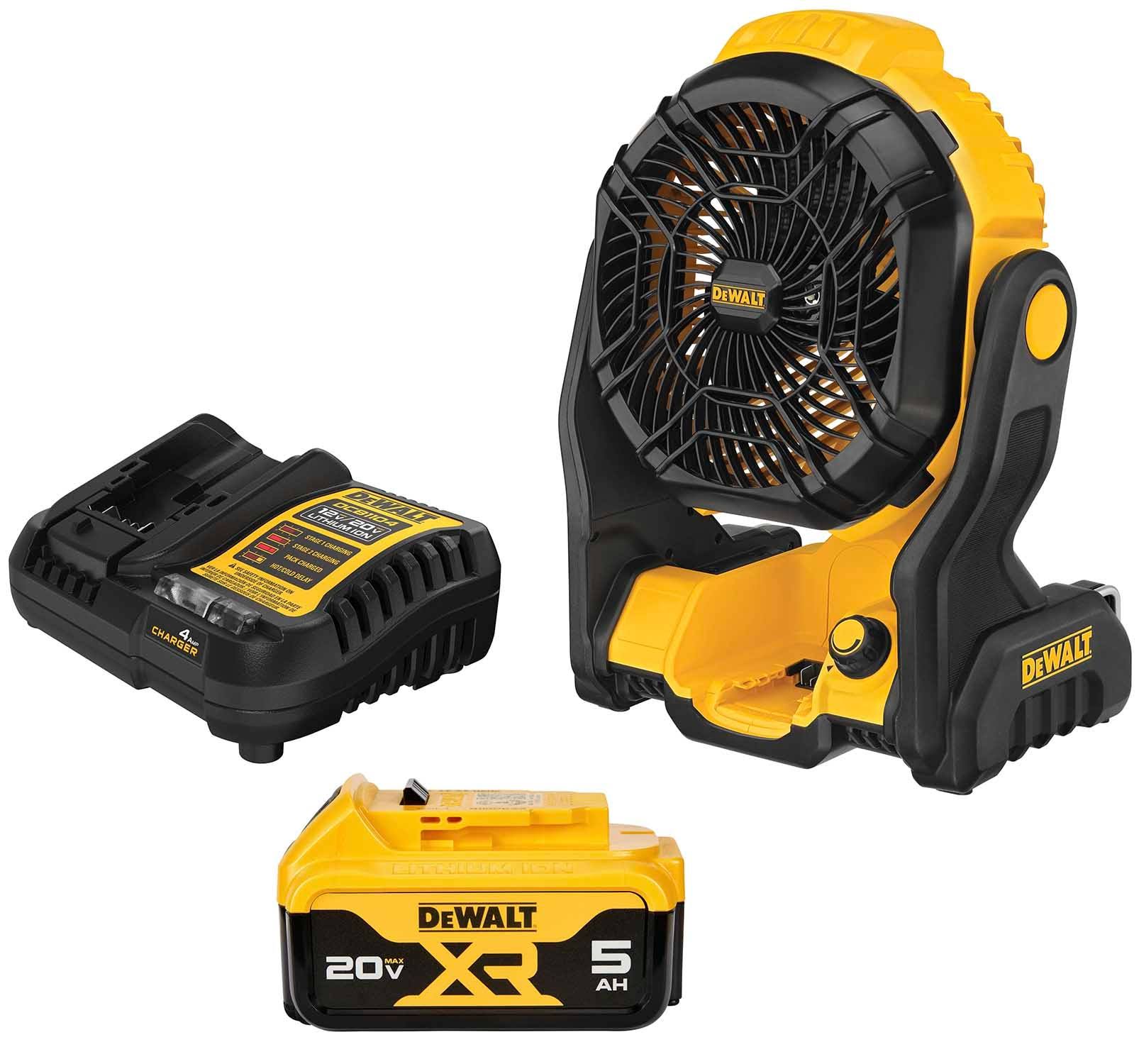 DeWalt Indoor or Outdoor Yellow Jobsite Fan | DCE512P1