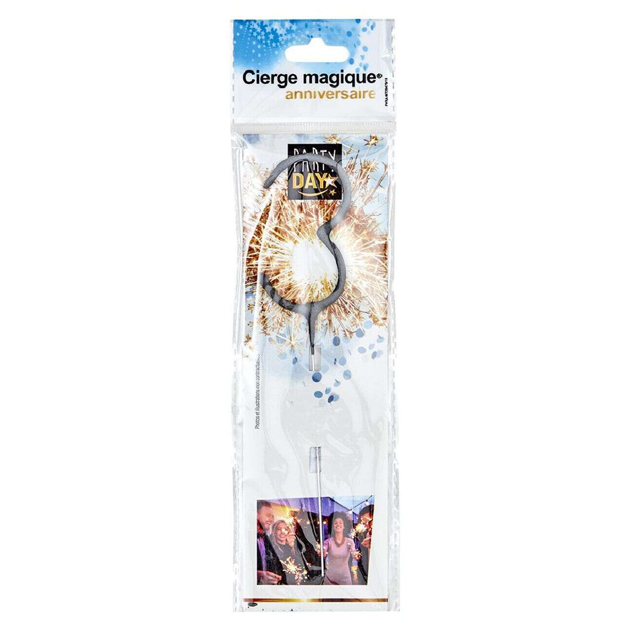 Cierge magique chiffre 3