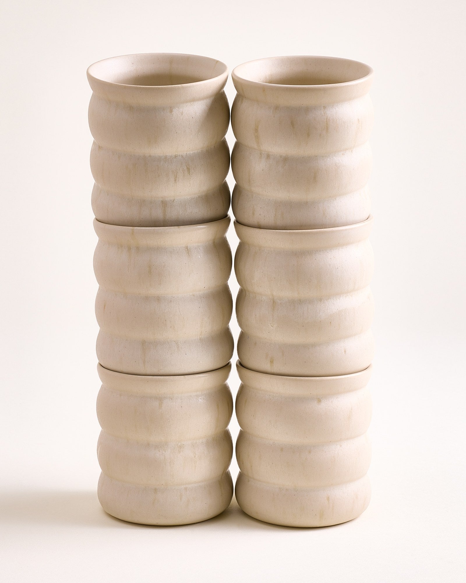 SINTRA - LARGE CUP BUBBLE SAND SET OF 6