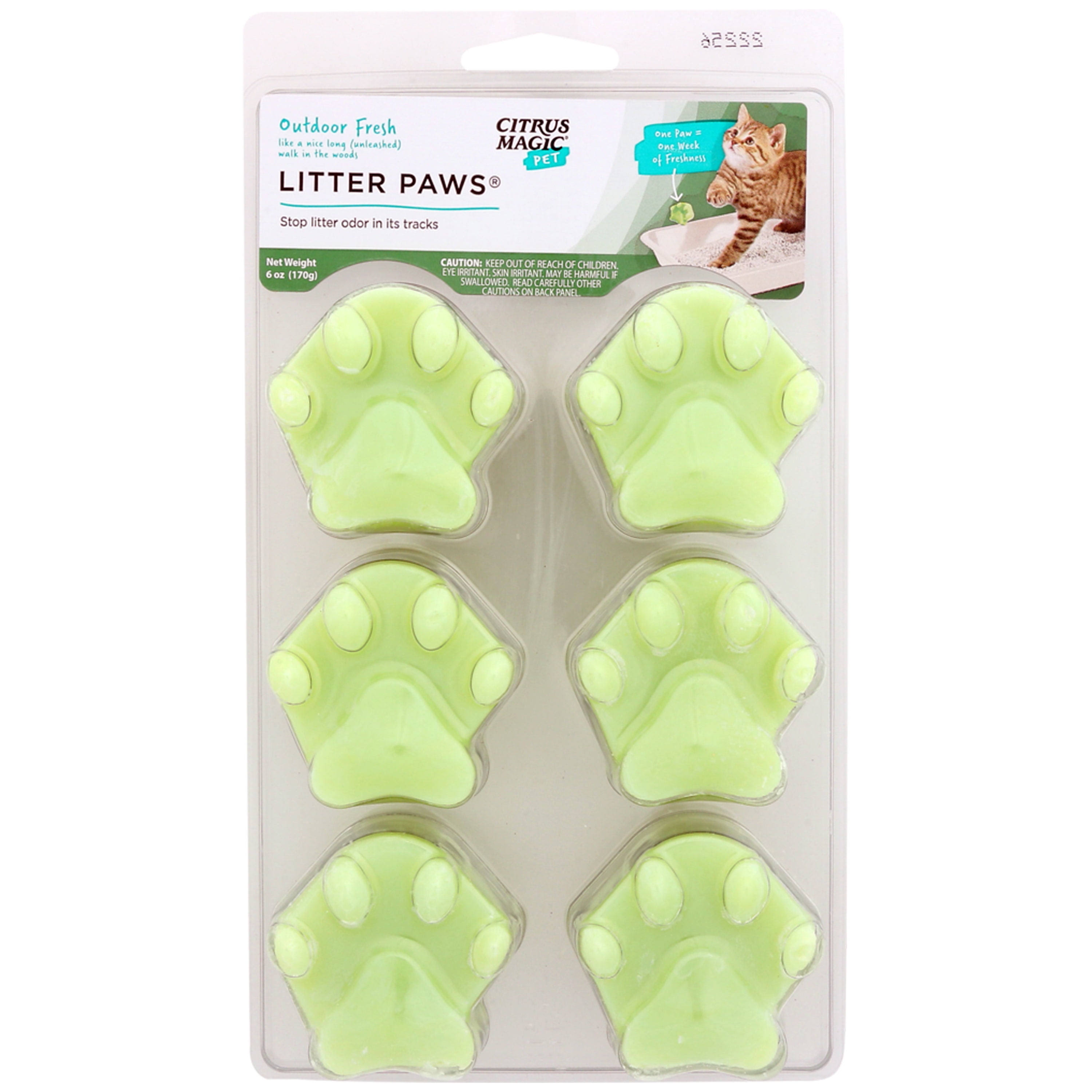 Citrus Magic Pet Odor Control Pods, for Litter, Outdoor Fresh - 6 oz