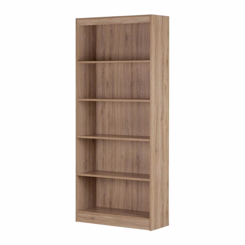 5-Shelf Transitional Wood Bookcase in Morgan Cherry(Morgan Cherry) - Image 5