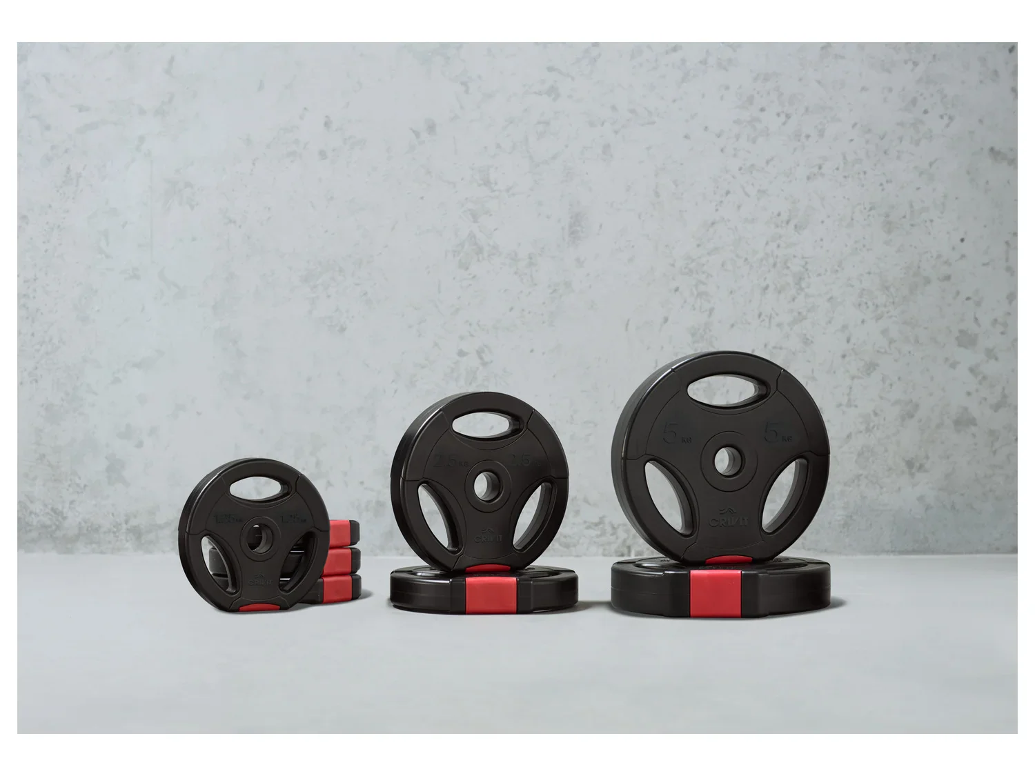 CRIVIT Lot de 8 disques de musculation, 20 kg