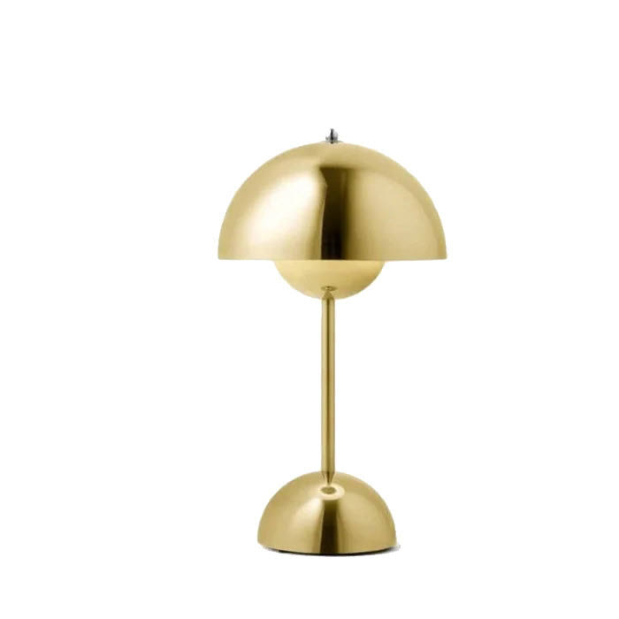 Brulee - Small Cordless Modern Table Lamp - Rechargeable - Gold