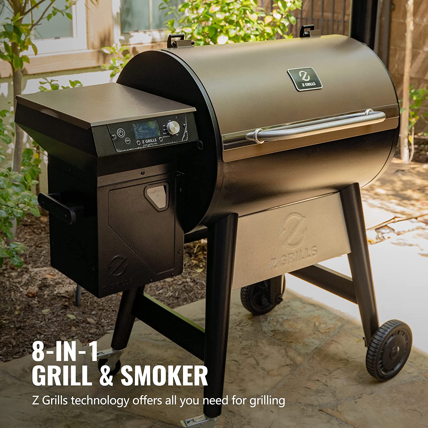 Grills ZPG-7002C3E 697 sq. in. Pellet Grill & Smoker Bronze