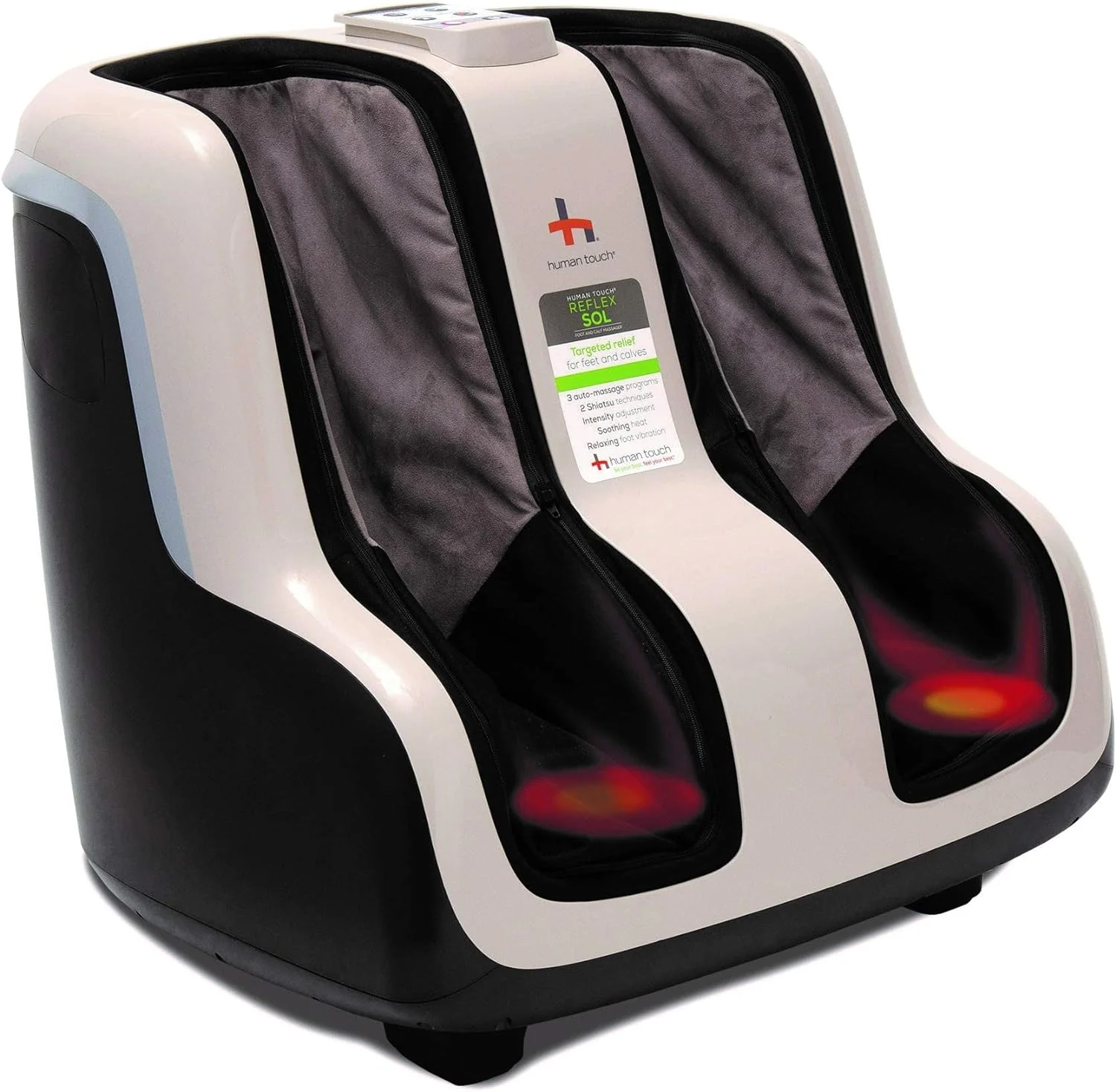 Foot & Calf Massager for Stress & Plantar Fasciitis Relief+Relaxation +Kneading & Compression for Circulation Support -1 Year Warranty - Adjustable Fit for Women & Men Size 12