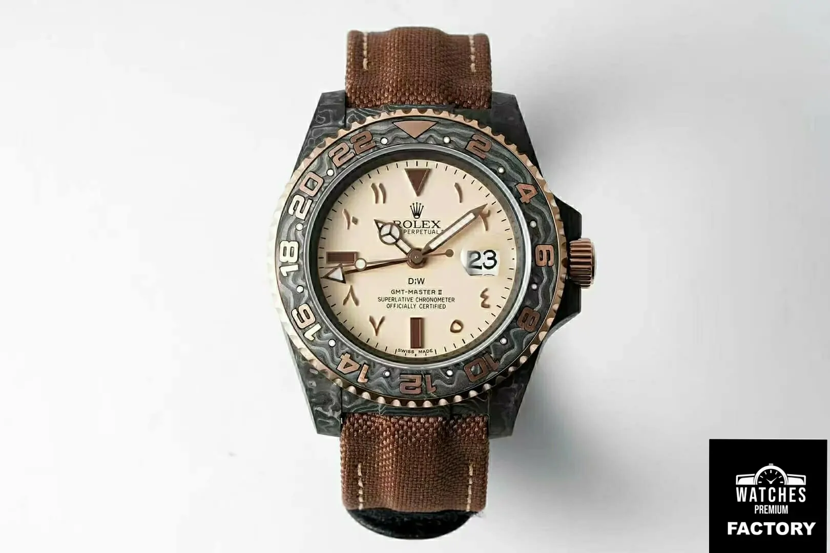 Rolex GMT-MASTER II Diw Brown Strap