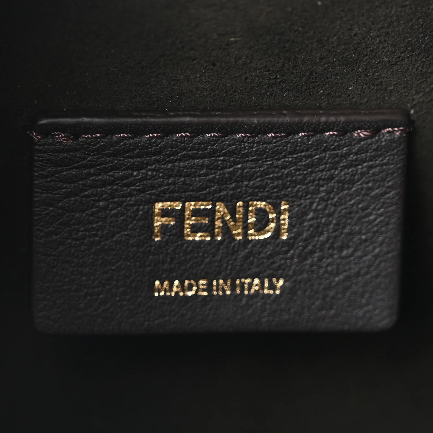 Chenille Vitello F is Fendi Micro FF Mini Mon Tresor Bucket Bag Verde Inglese