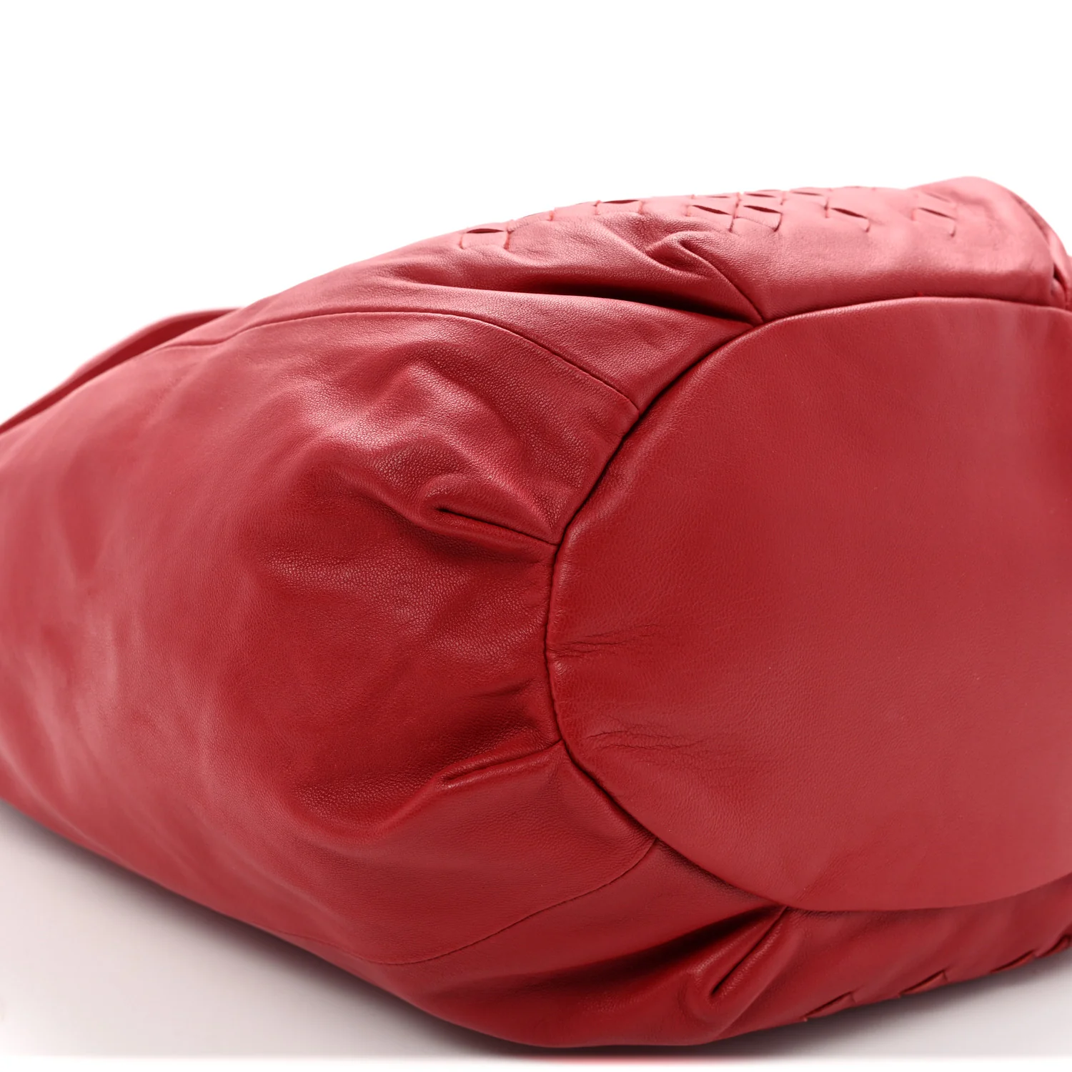 Nappa Intrecciato Patchwork Hobo Red
