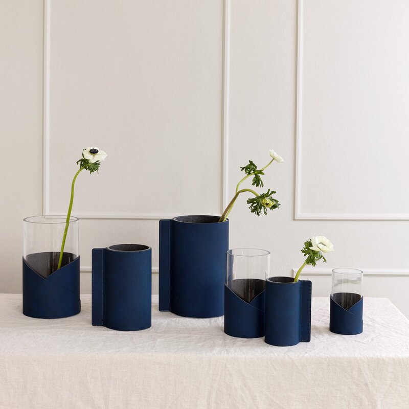 Block Nupo vase S 7,5x15 cm midnight blue