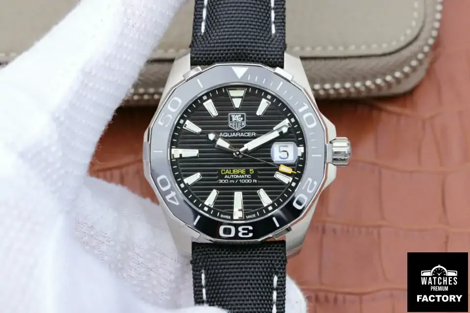 Tag Heuer Aquaracer 300M WAY211A.FC6362 V6 Factory Black Strap