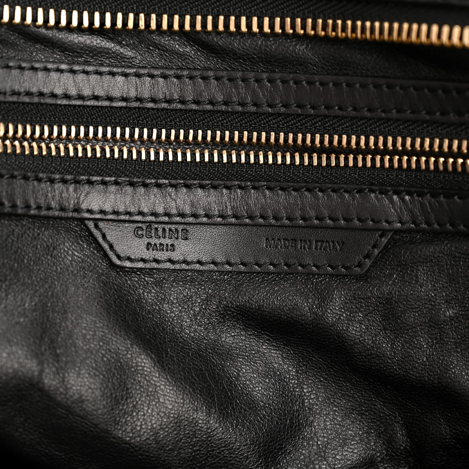 Snakeskin Large Luggage Black