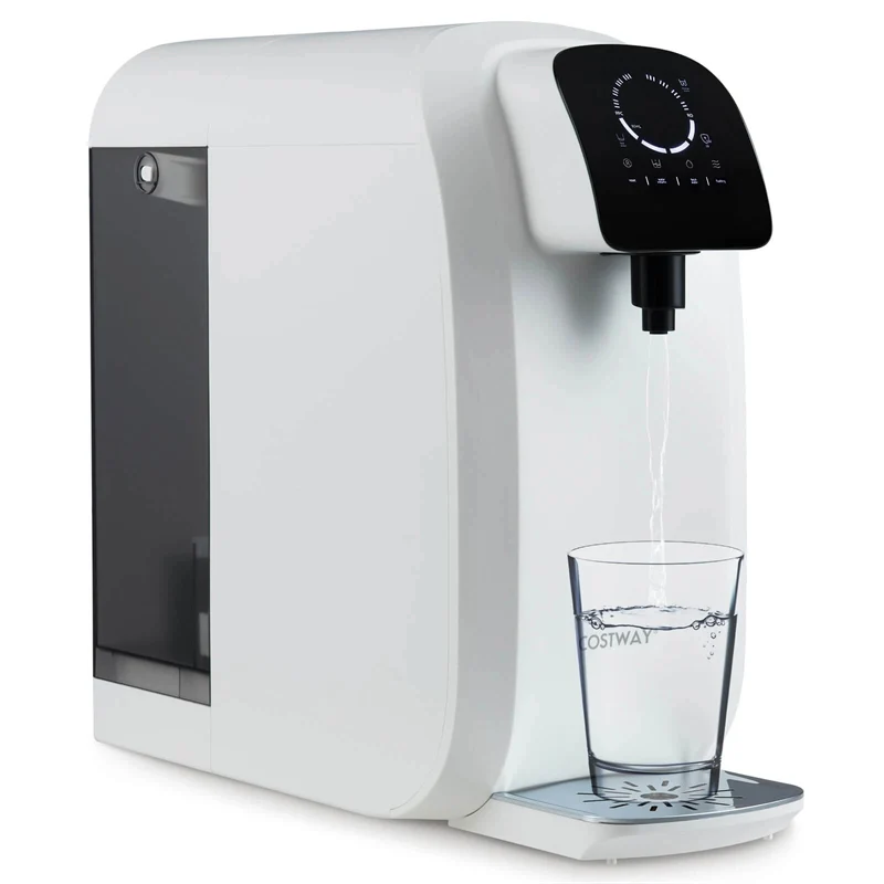 Countertop Reverse Osmosis Water Filter, 5-Stage RO + PPC Filtration System w/ UV Light, 4:1 Pure to Drain Portable Purifier, No Installation Required