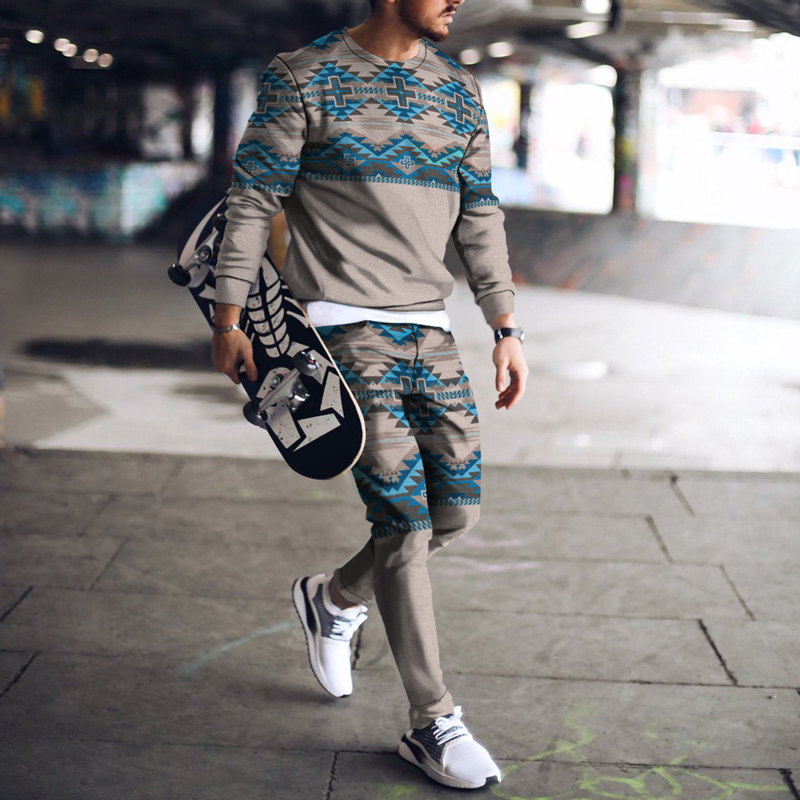 Costume imprimé décontracté pour homme 003
