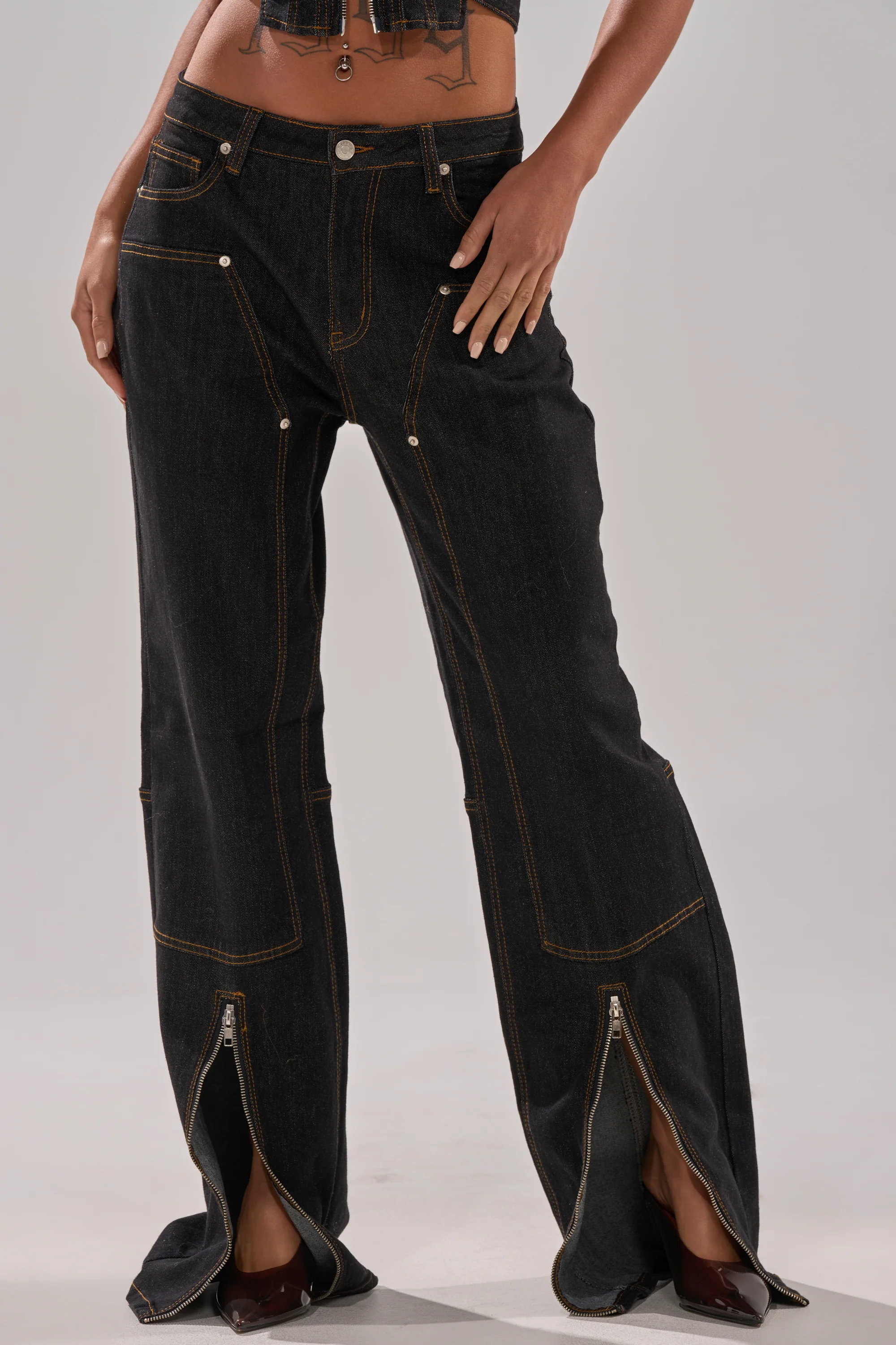 HARDEST TO LOVE WIDE LEG DENIM - Akira Store