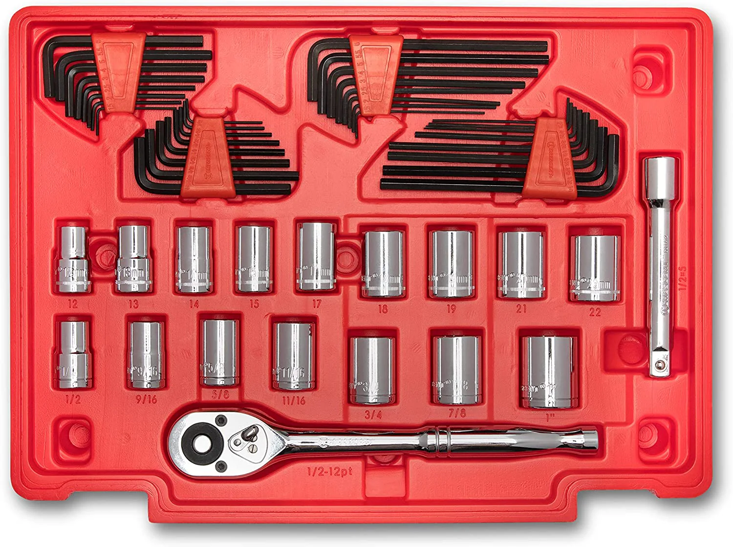 Gearwrench CTK229C 229 Piece 1/4 3/8 & 1/2 Drive Mechanics Hand Tool Set